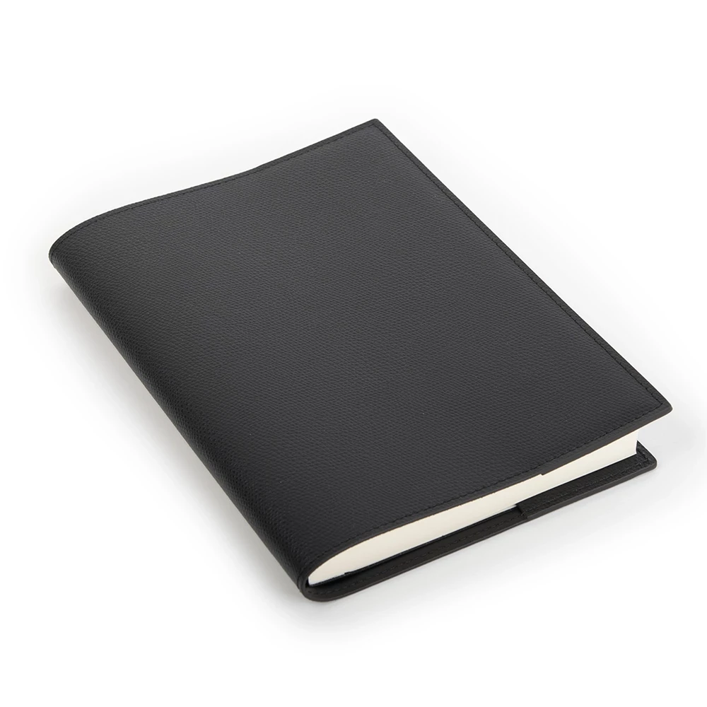 Book cover for DIN A5 books, leather, orange