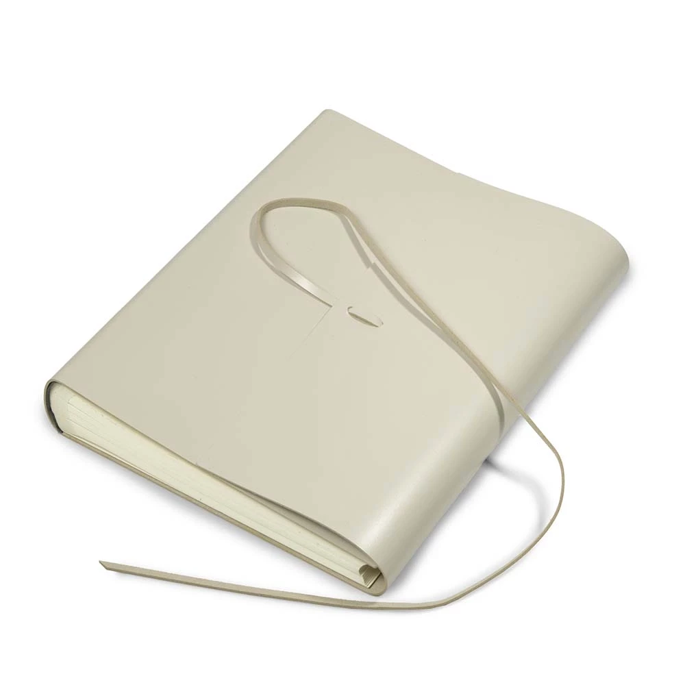 Photo Album, 50 pages, leather cover, 23x30 cm, cream
