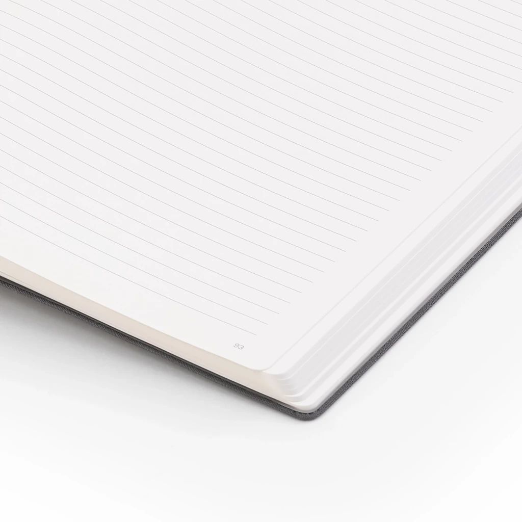 Notebook A4, linen, Navy, ruled