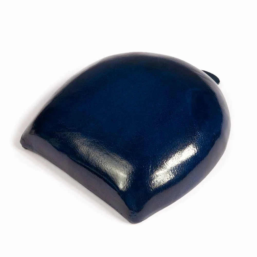 Coin Tray Change Wallet, leather, horseshoe, dark blue