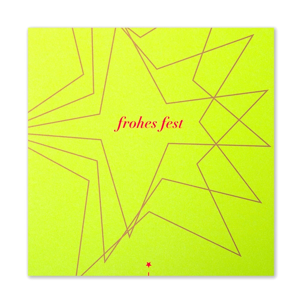 Christmas card neon christmas  star