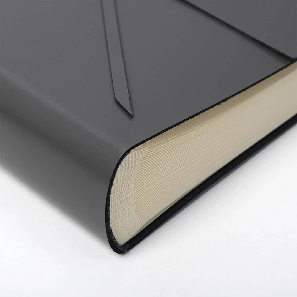 Photo Album, 50 pages, leather cover, 23x30 cm, grey