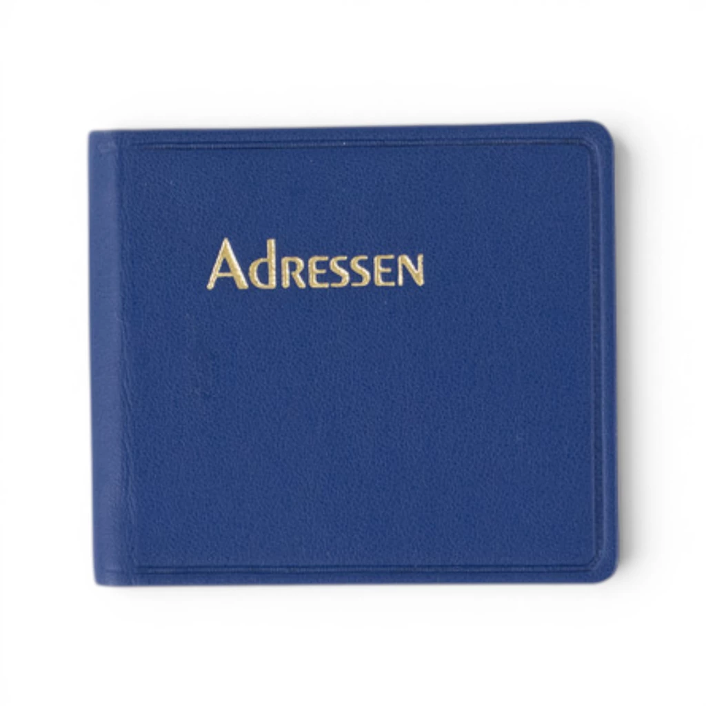 Adressbuch Ausgabe No. 21 Kunstleder TeBeskin saphir-blau