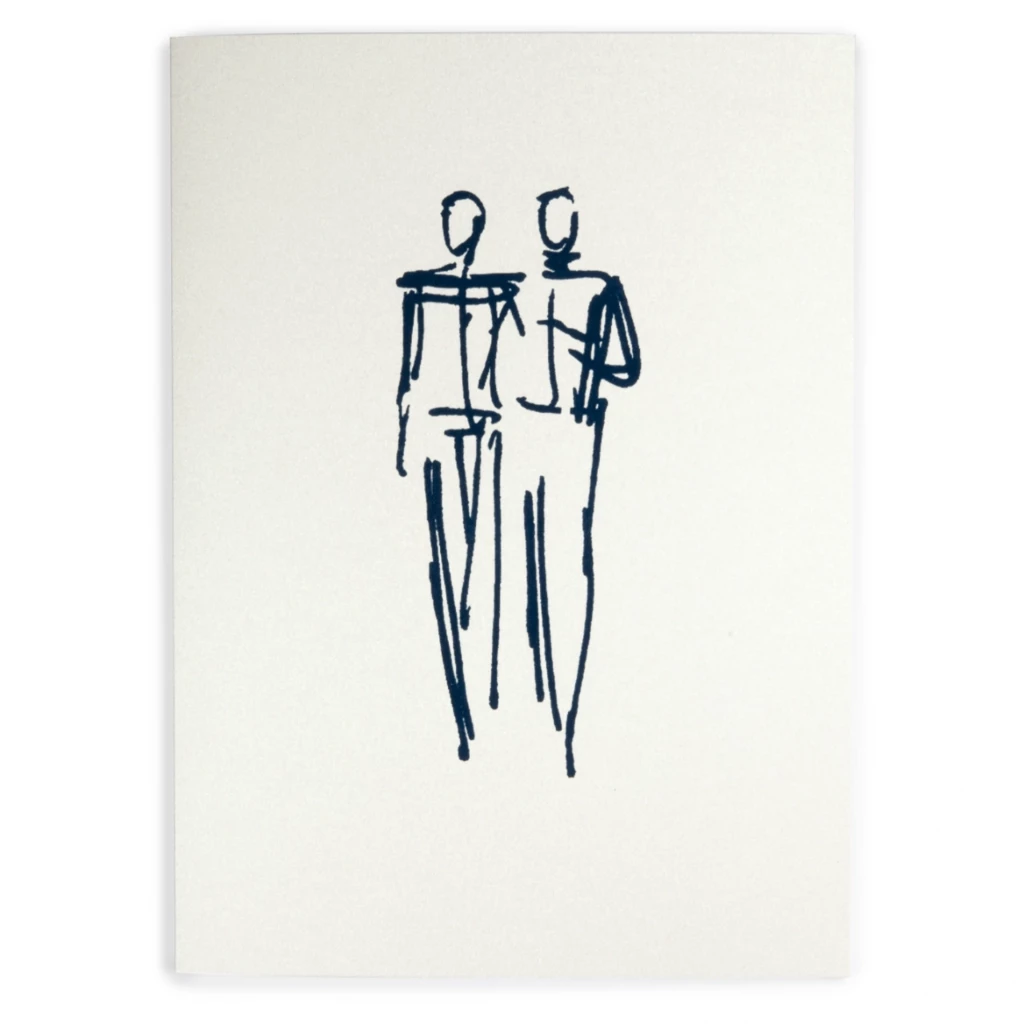 Greeting card marriage male couple