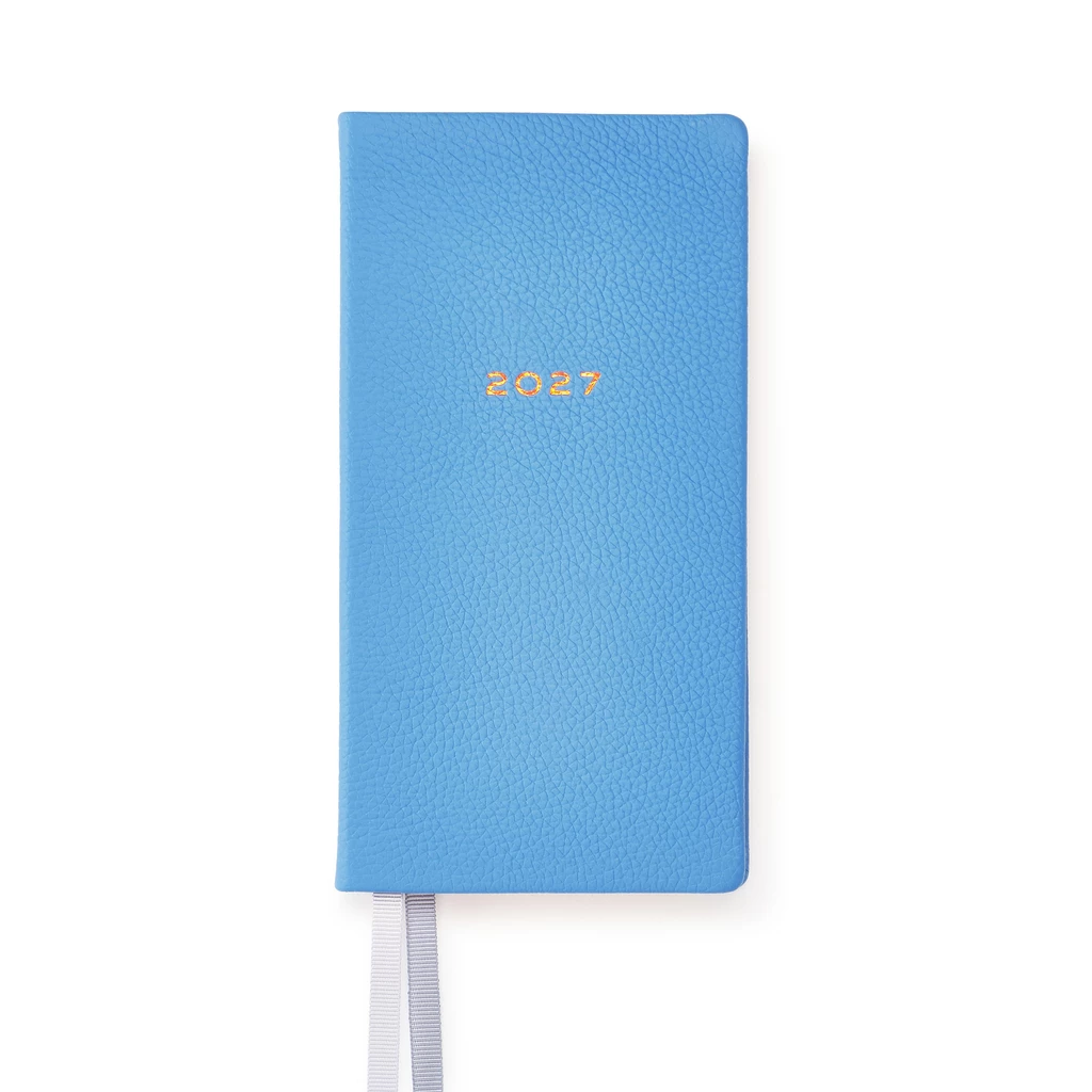 Pocket Datebook 2027 Racing Blue Leather