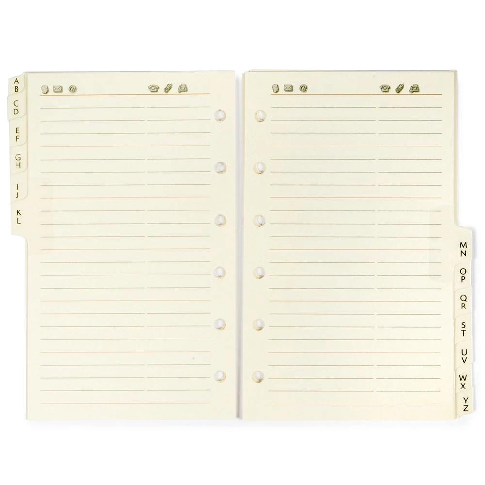 Refill for Pocket Planner, A–Z address index