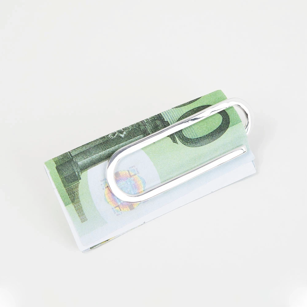 Money Clip Paper Clip Design,  sterling silver