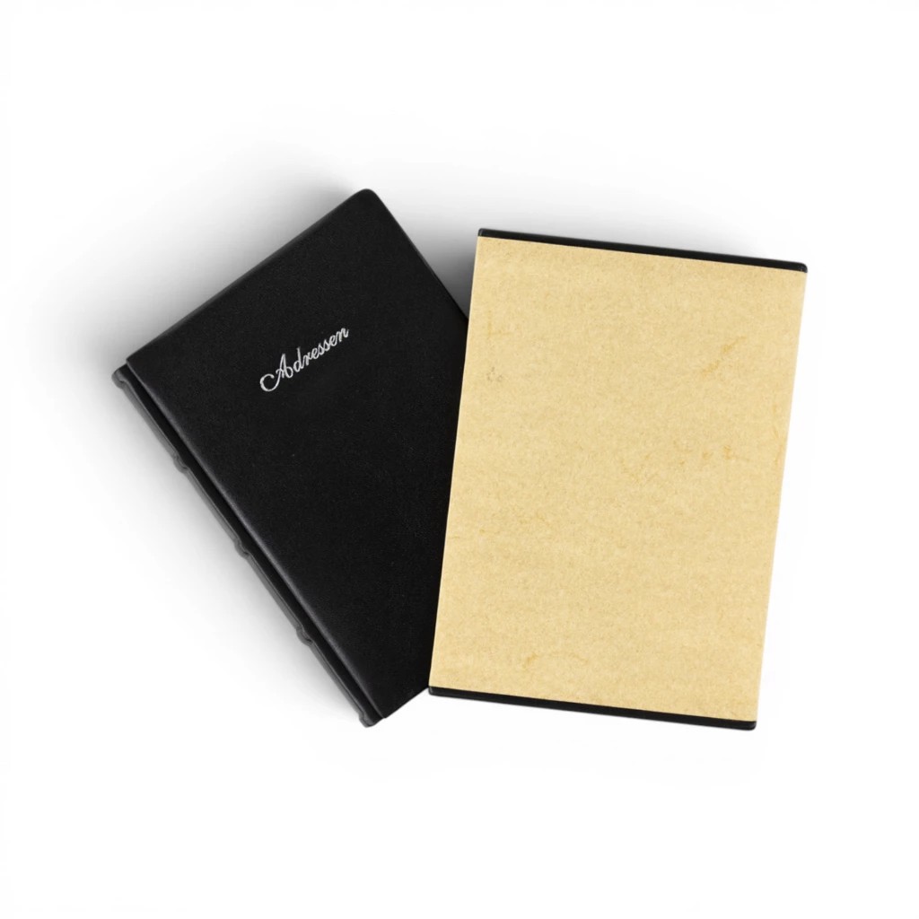 Adressbuch Ausgabe No. 7 Rindvoll Verona Leder onyx-schwarz