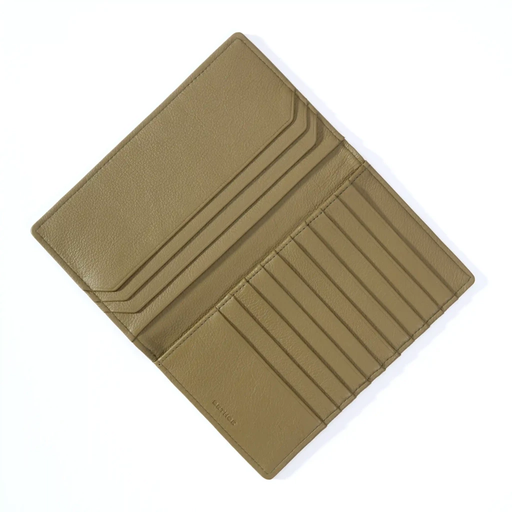 Slim Wallet, 10 cc, Kollektion 1977, leather, olive green