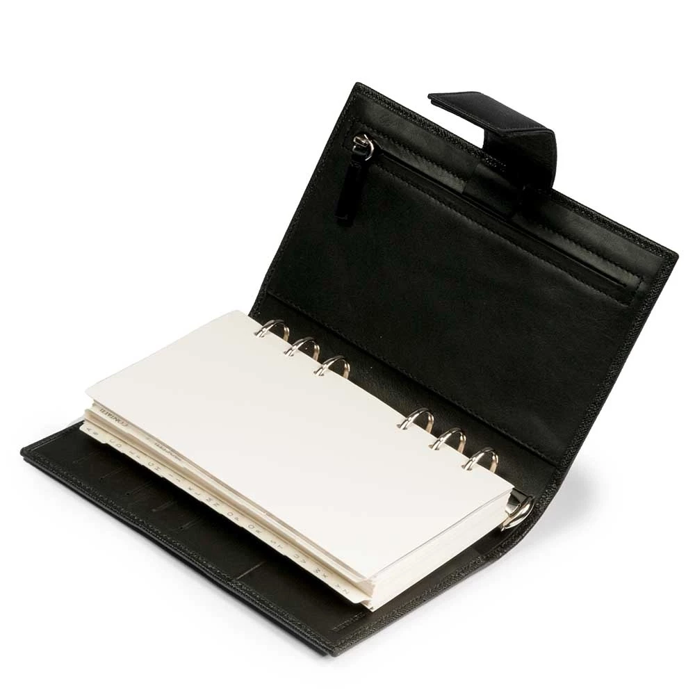 Personal Organiser, Saffiano leather, black