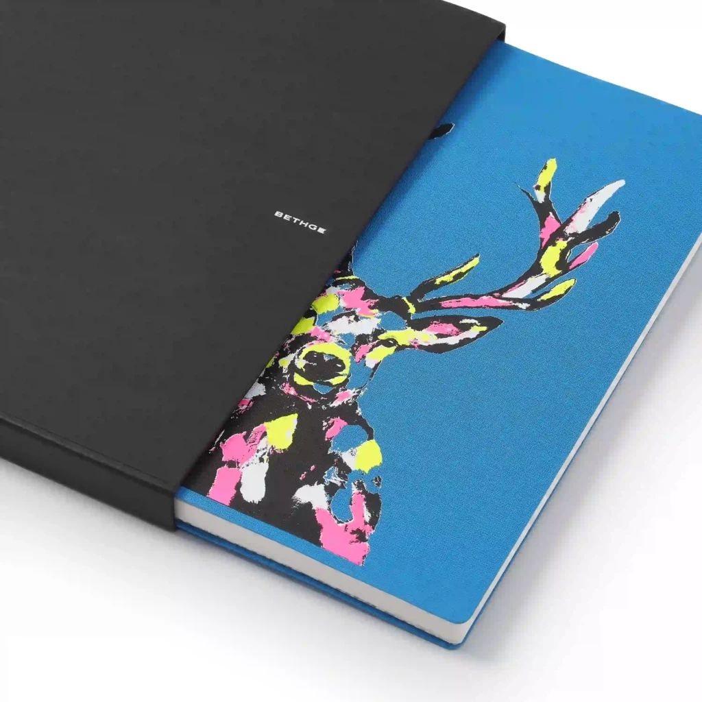 Hirsch Notebook A4, plain, turquoise
