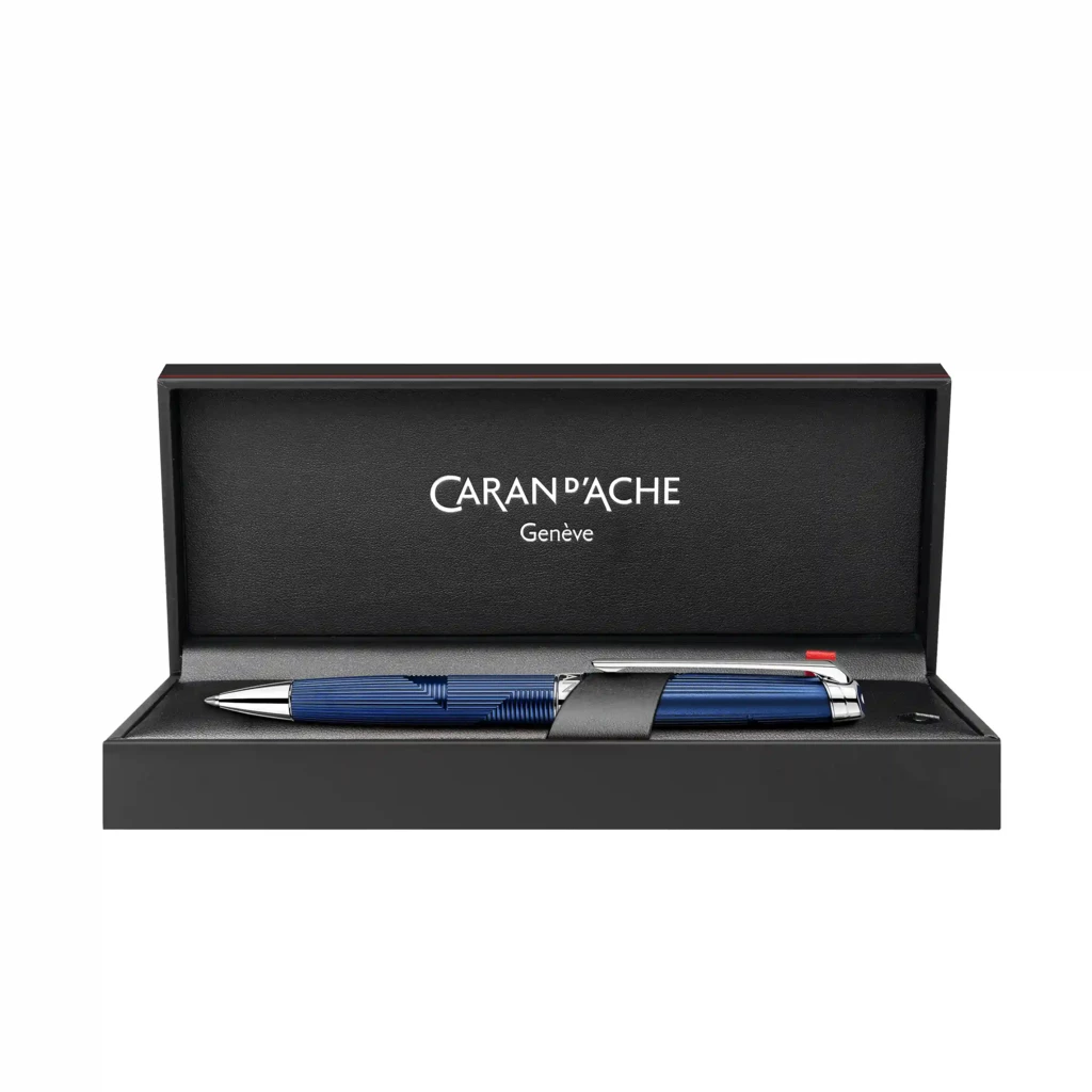 Caran d'Ache Léman Bleu Marin  Ballpoint Pen, rhod.
