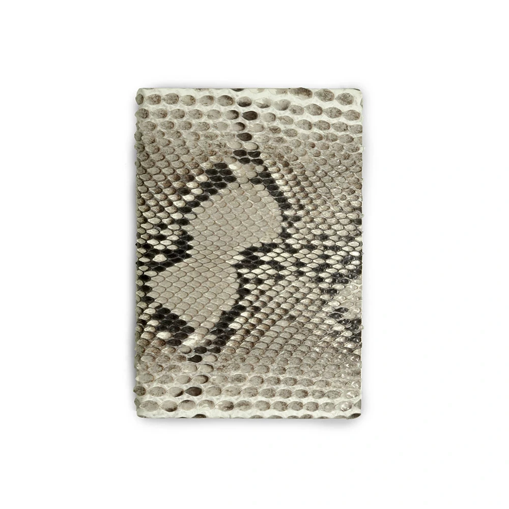 Address Book, python leather,  black-white