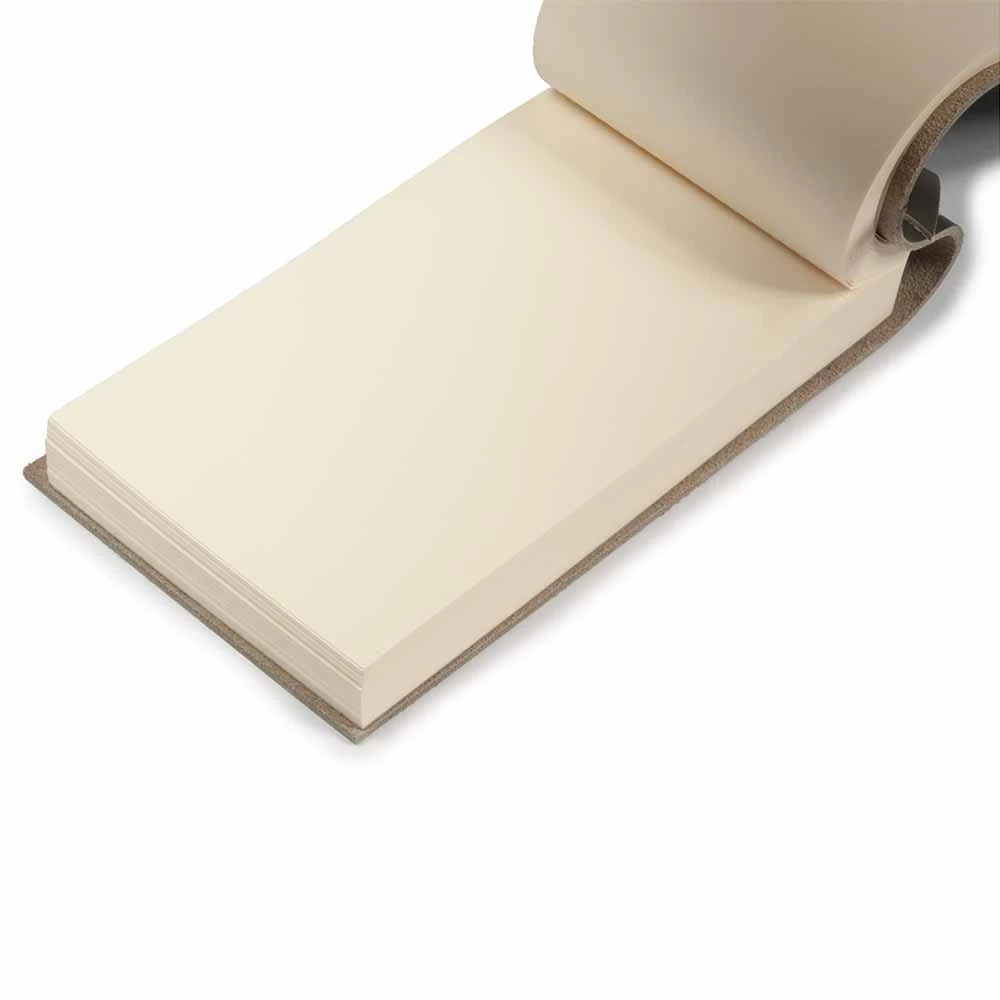 Sketchpad Blocco, leather, small, dark grey