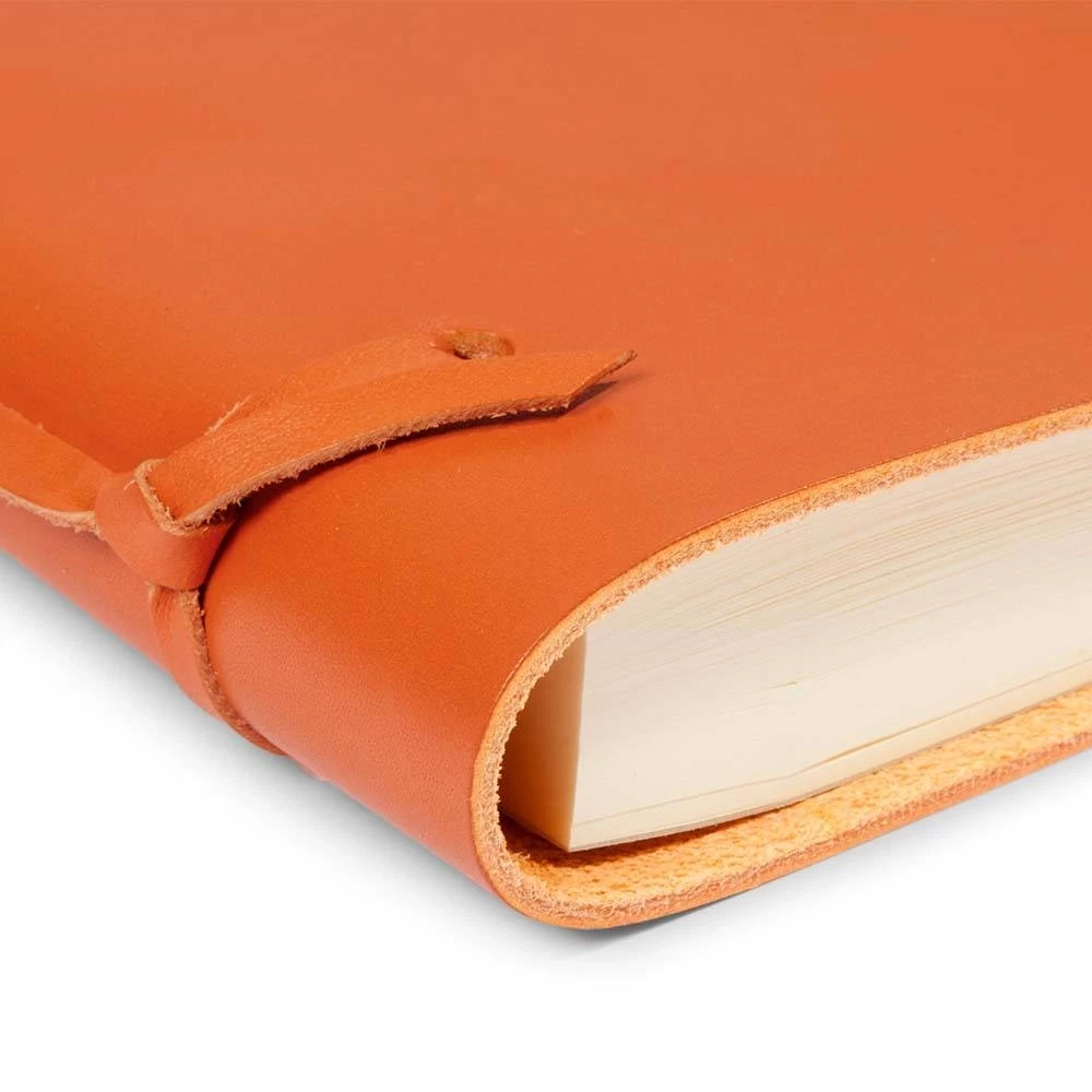 Sketchpad Blocco, leather, large, orange