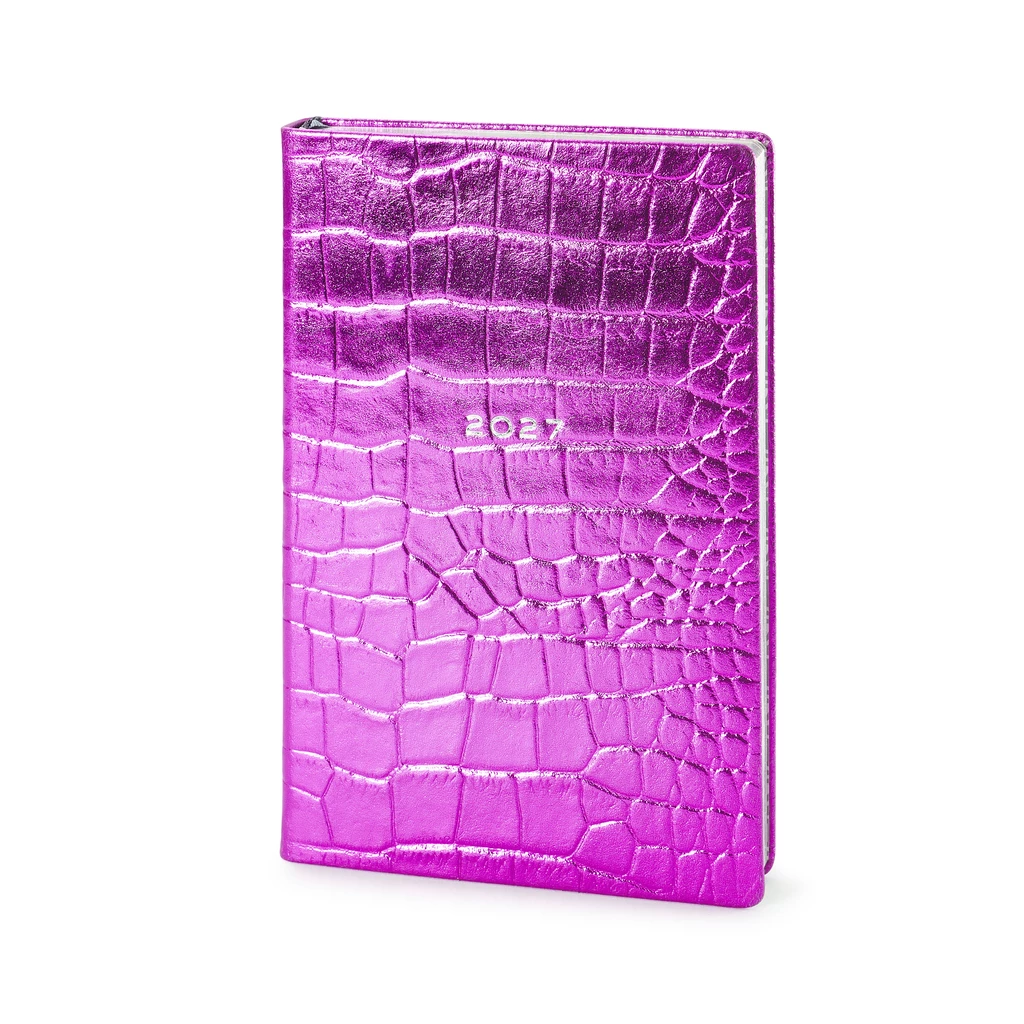 Daily Planner 2027 Wild Pink Leather