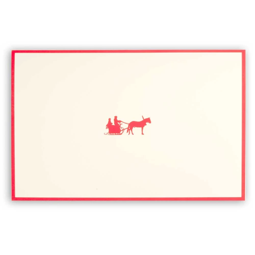 Christmas card sleighing party
