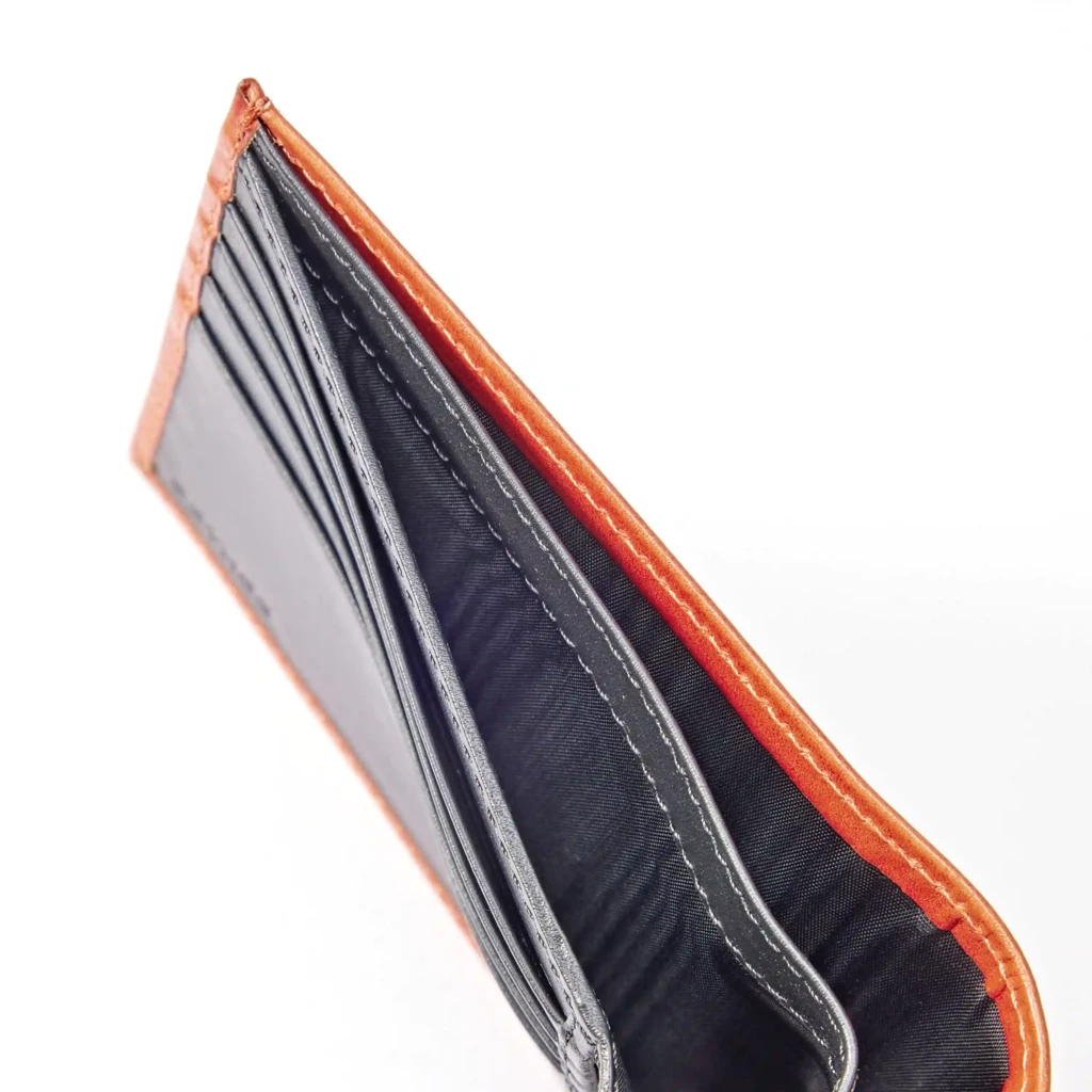 Credit Card Wallet Porto Cervo, leather, orange