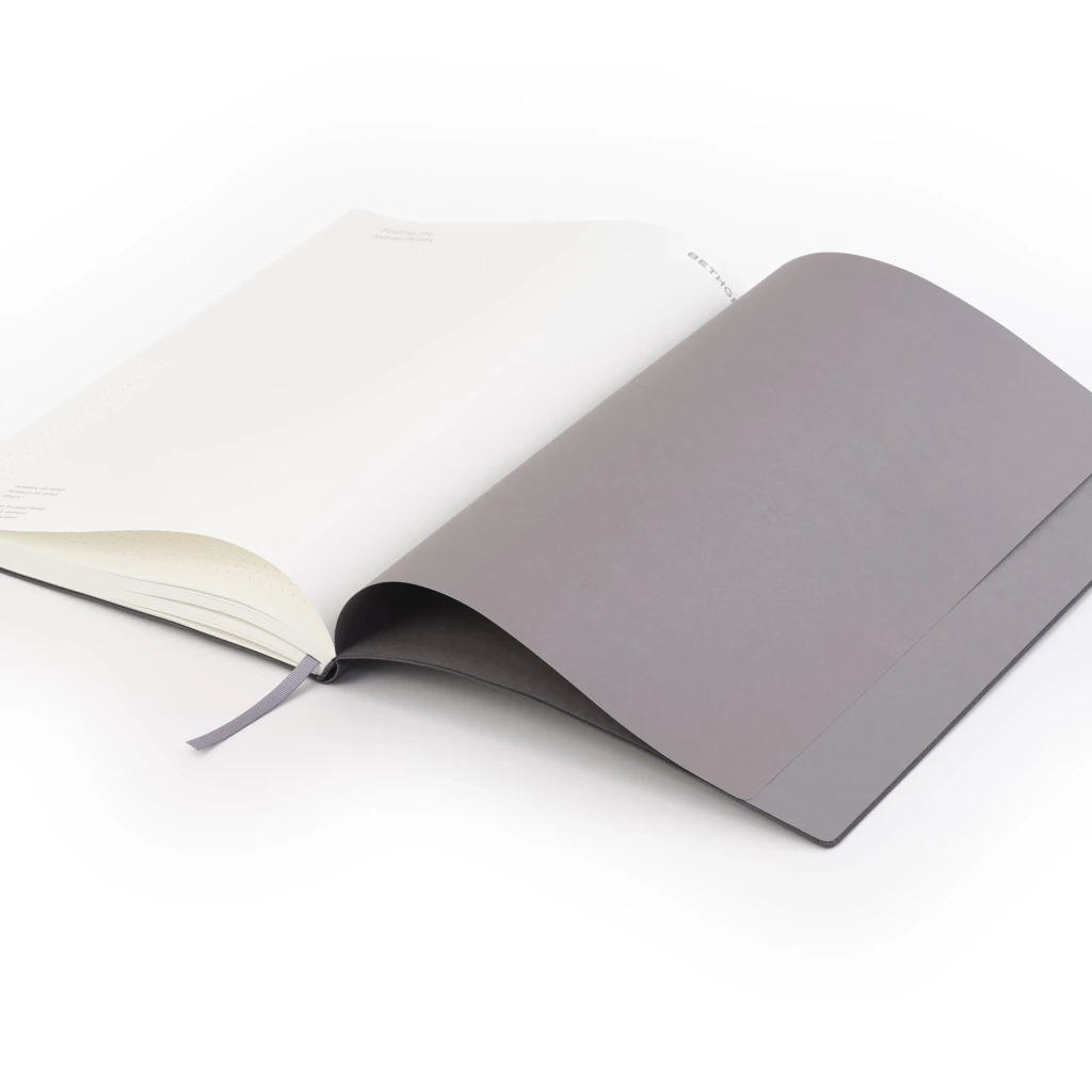 Notebook A4, linen, Granite, blank