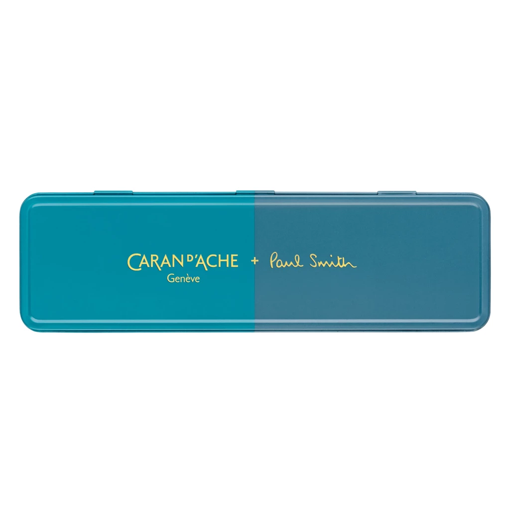 Caran d’Ache 849 Paul Smith Ballpoint Pen – Cyan/Steel