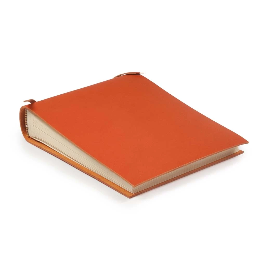 Photo Album, 30 pages, leather, 20.5x15 cm, orange