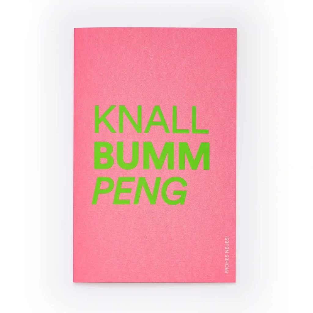 New Year's card KNALL BUMM PENG