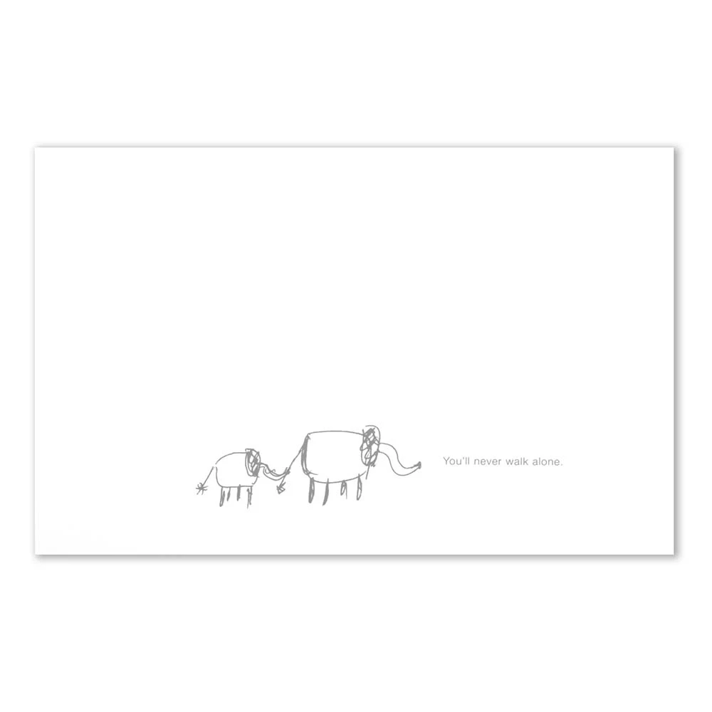 Greeting card You'll never walk alone