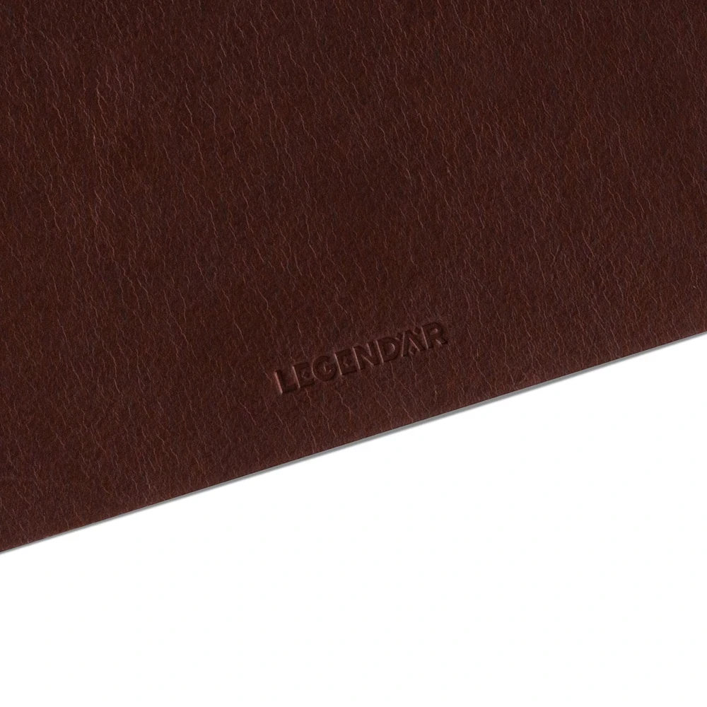 LEGENDÄR SLYDE Mouse Pad, leather, dark brown