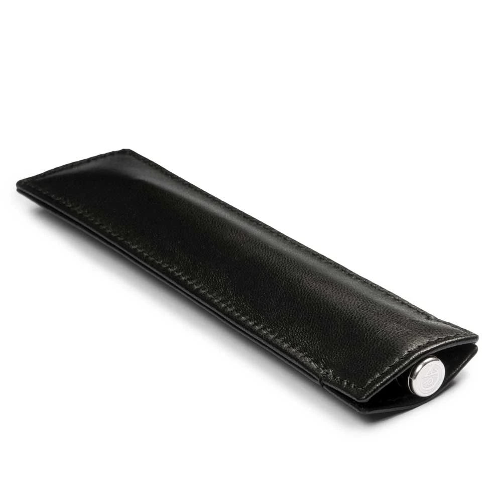 Pen case for 1 writing instrument, nappa leather, black