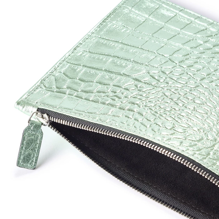 Zip Pouch – Wild Mint Leather