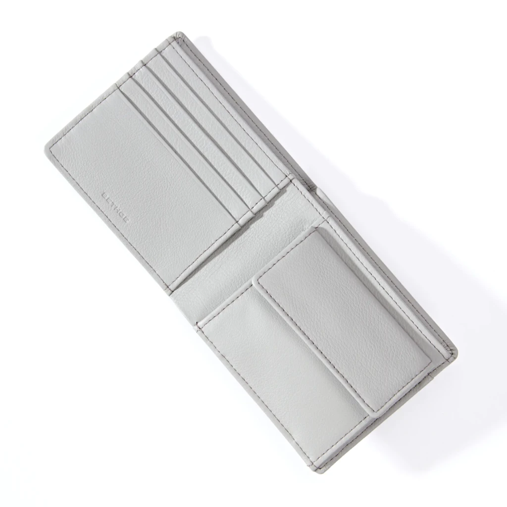 Wallet with Coin Pocket, Kollektion 1977, leather, granite
