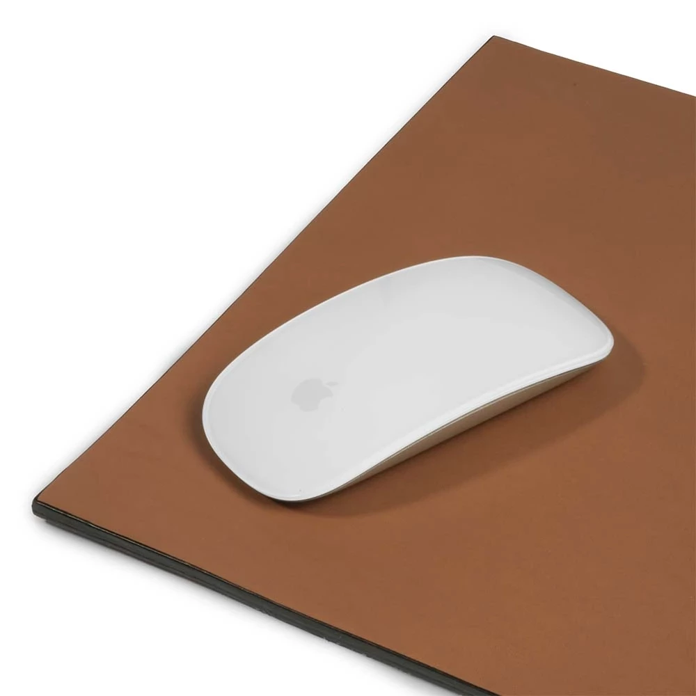 Mouse Mat, leather, 28 x 25 cm, sand