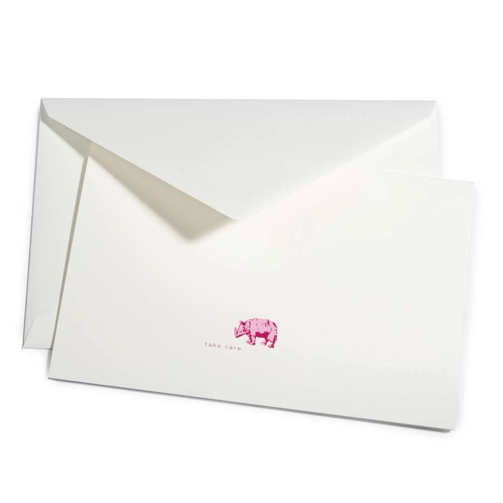 Greeting card rhino take care