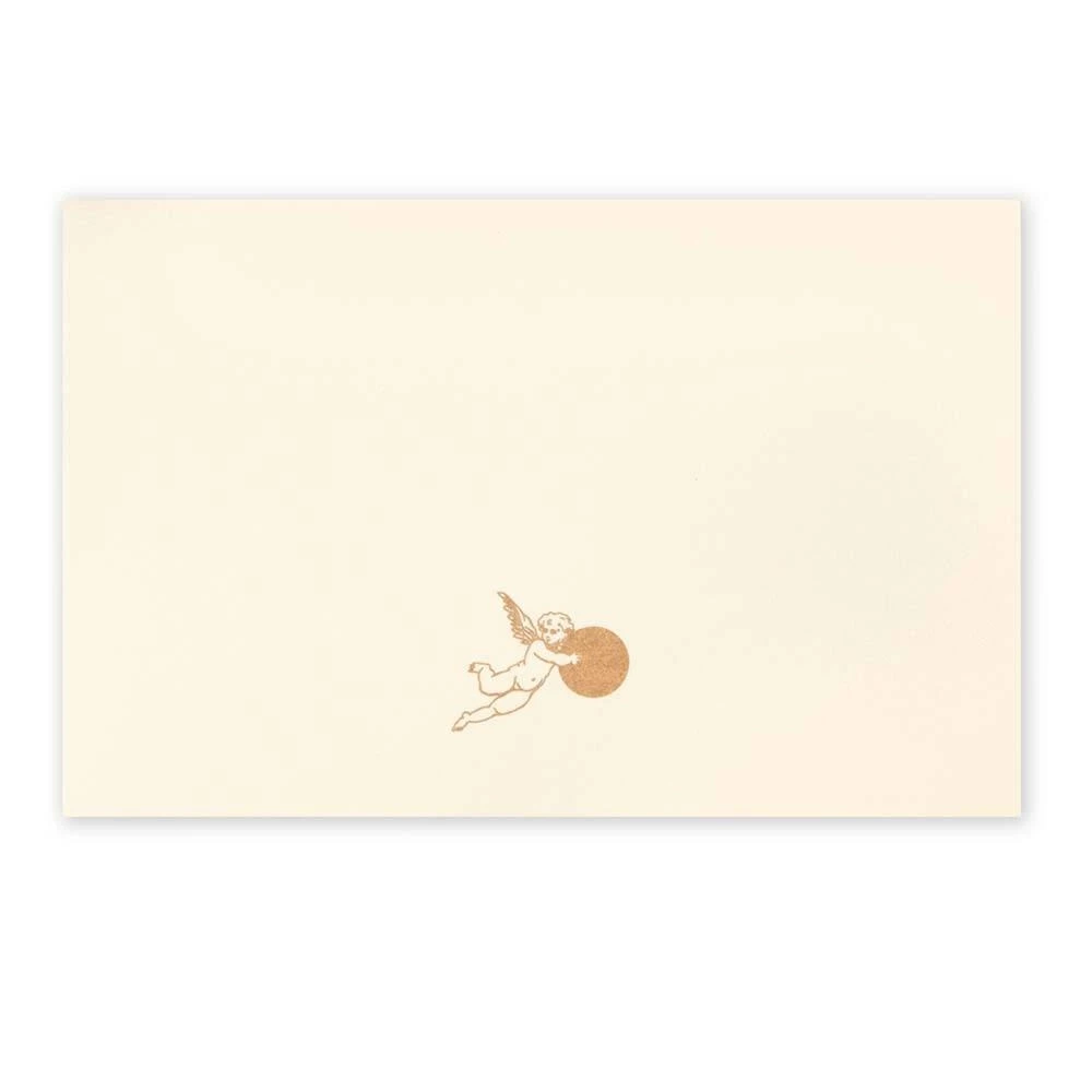 Christmas card gold angel