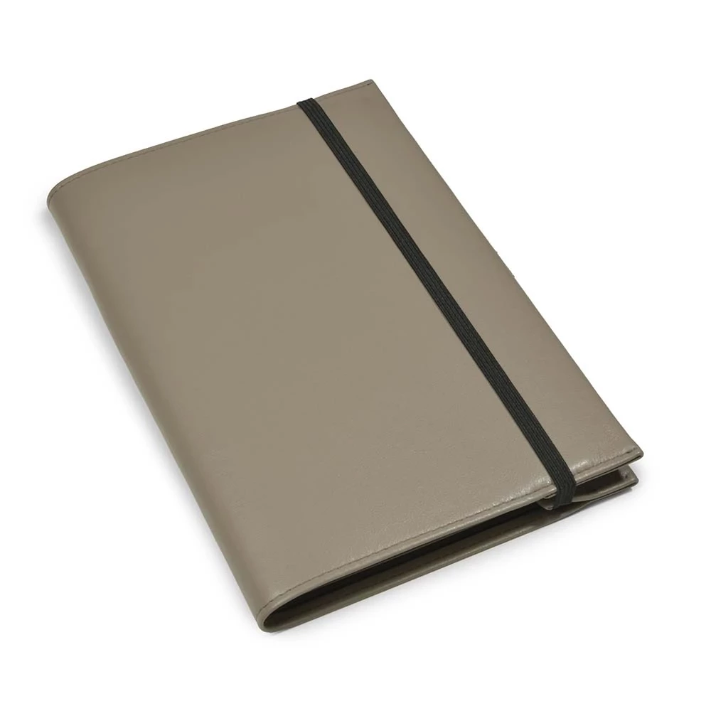 Book cover A5 for LEUCHTTURM1917 notebooks, leather, taupe
