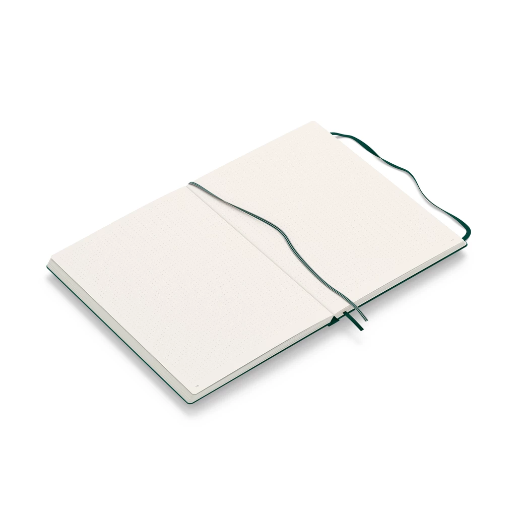 Notebook Master Classic (A4+), Hardcover, 235 numbered pages, Forest Green, dotted