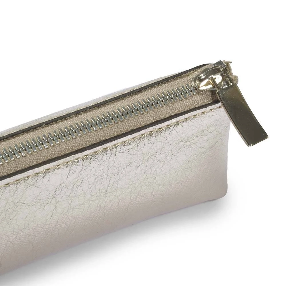 Pencil Case, leather Mos, platinum