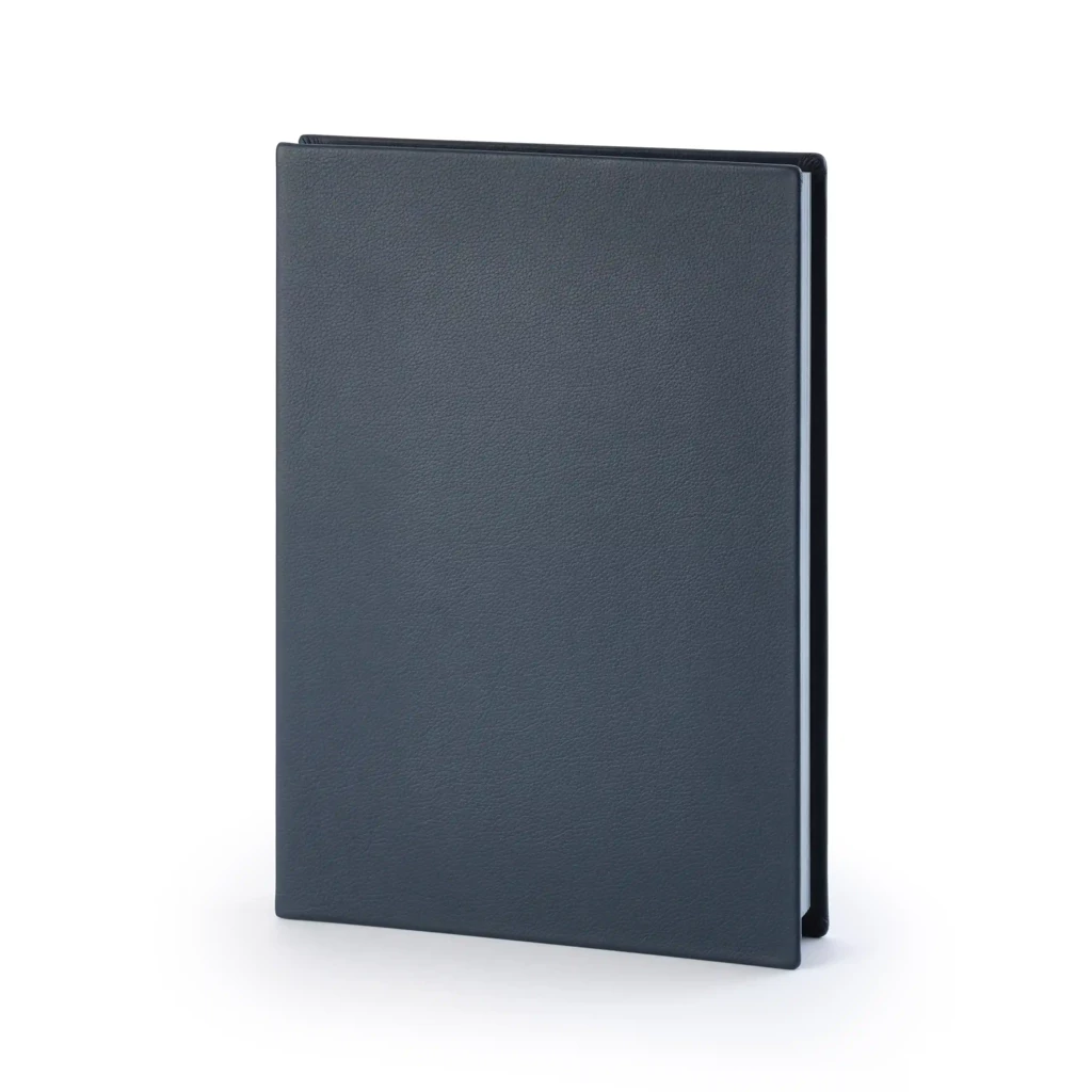 Signature folder, Collection 1977, leather, blue