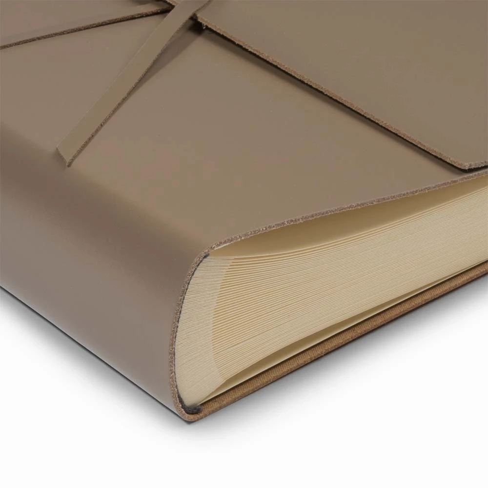 Photo Album, 50 pages, leather cover, 23x30 cm, latte