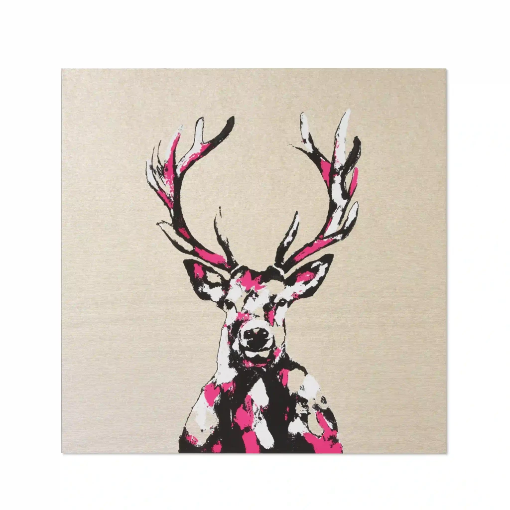 Greeting card Deer gold