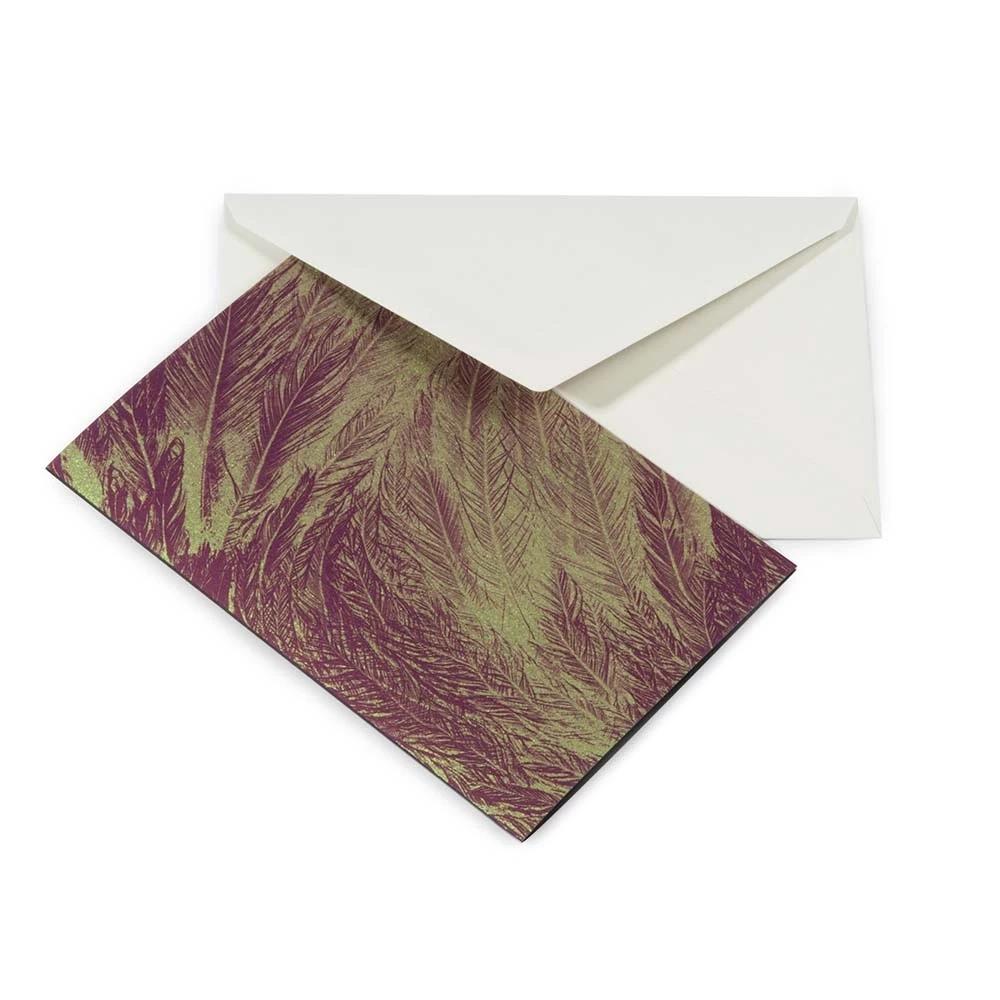 Peacock Feathers Greeting Card – Effect Pigments