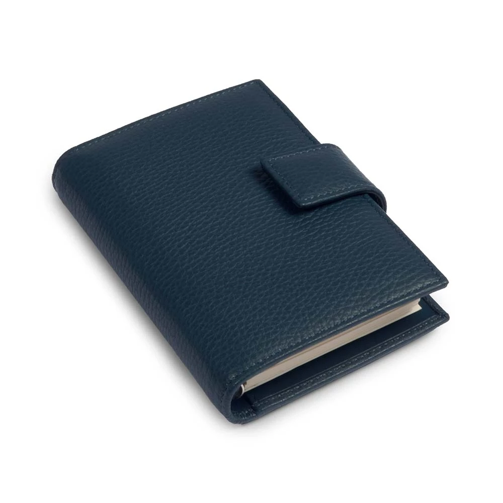Pocket Organiser Adri, leather, navy blue