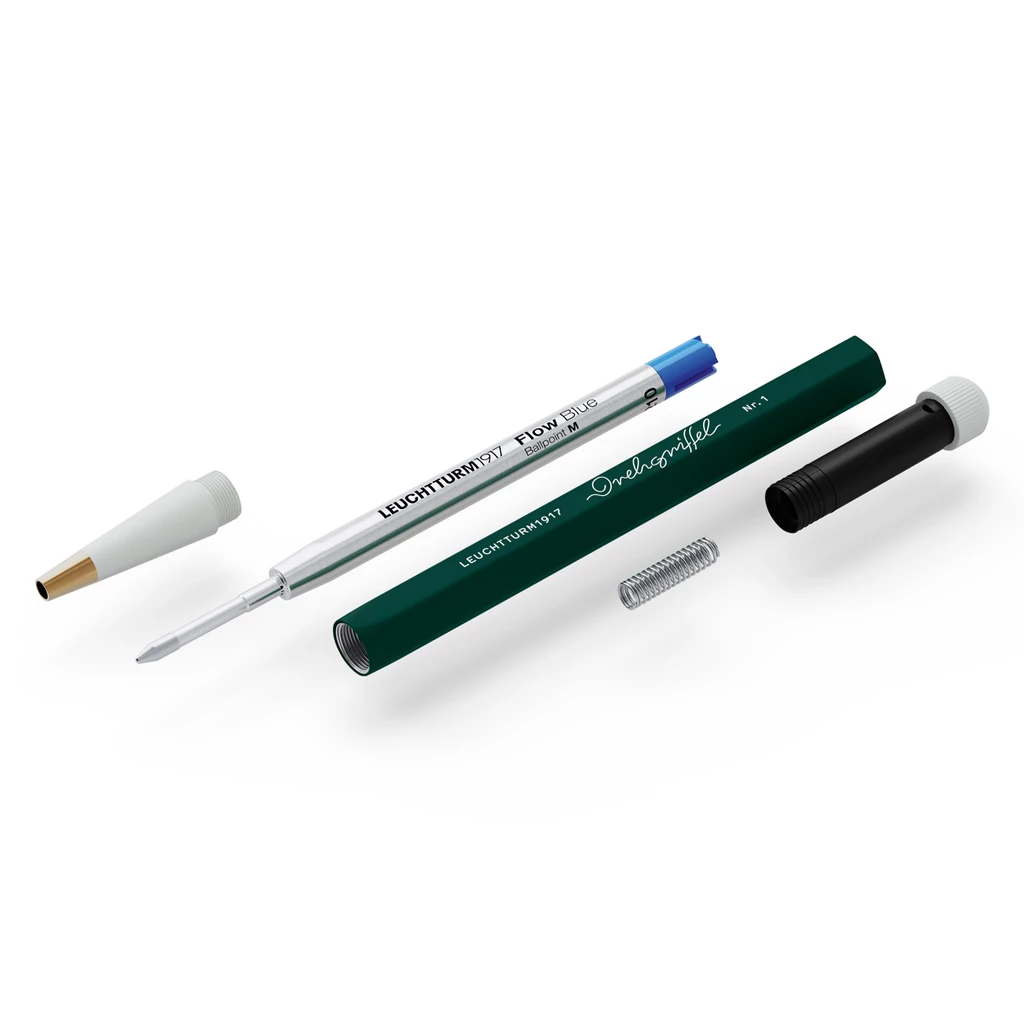 Drehgriffel Nr. 1, Forest Green - Ballpoint pen with royal blue ink