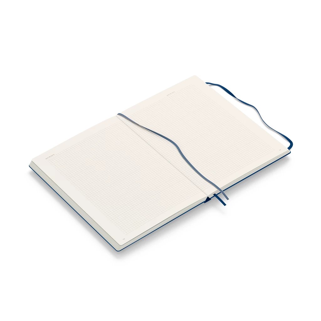 Notebook Master Classic (A4+), Hardcover, 235 numbered pages, Navy, squared