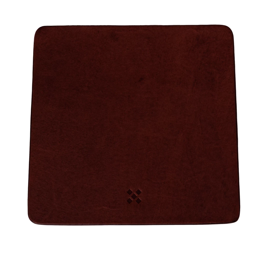 LEGENDÄR DRYNK Set of Coasters, leather, dark brown