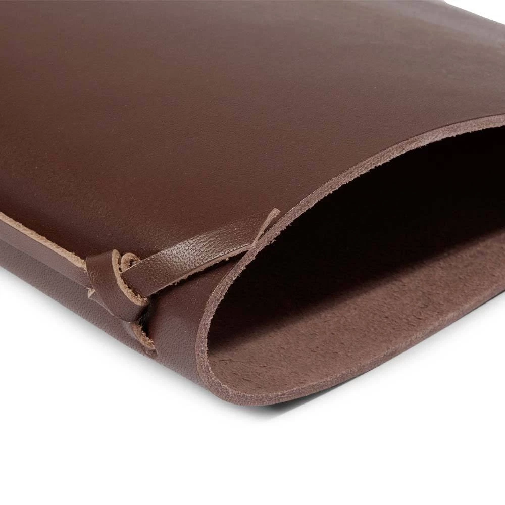 Ring Binder, A5, 4-ring mechanism, leather, dark brown