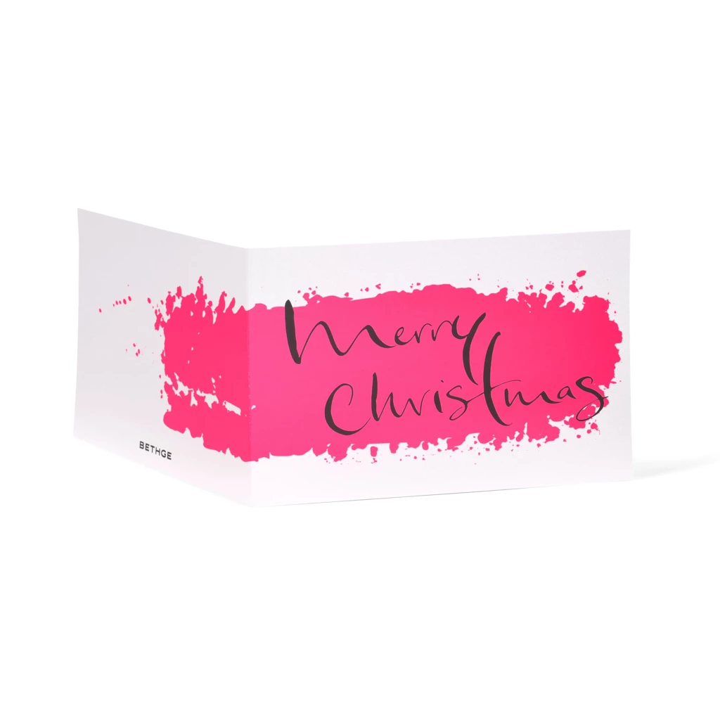 “Merry Christmas” Calligraphy Greeting Card