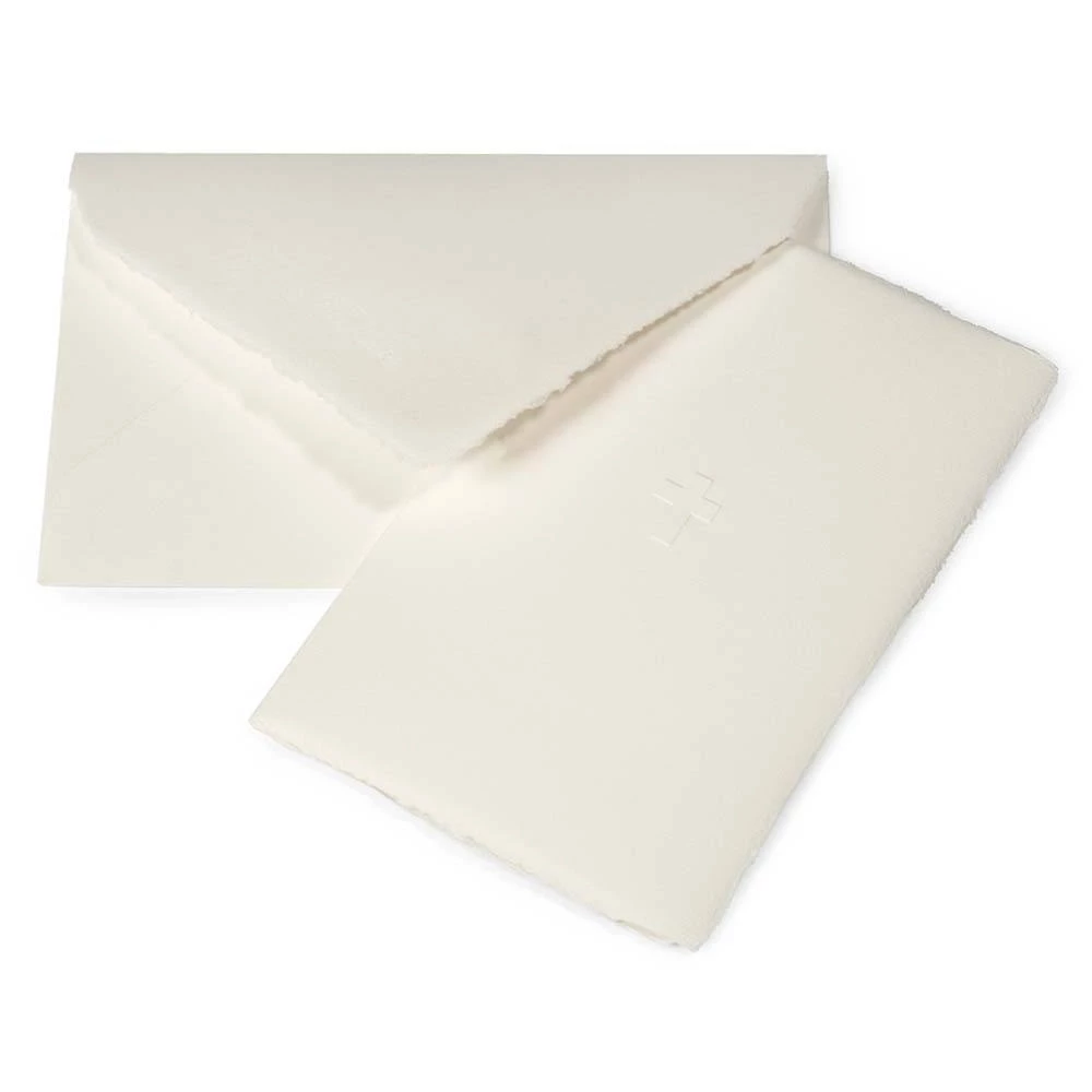 grusskarte_kreuz_blindpraegung_buetten_6 Greeting card cross blind embossing on laid paper