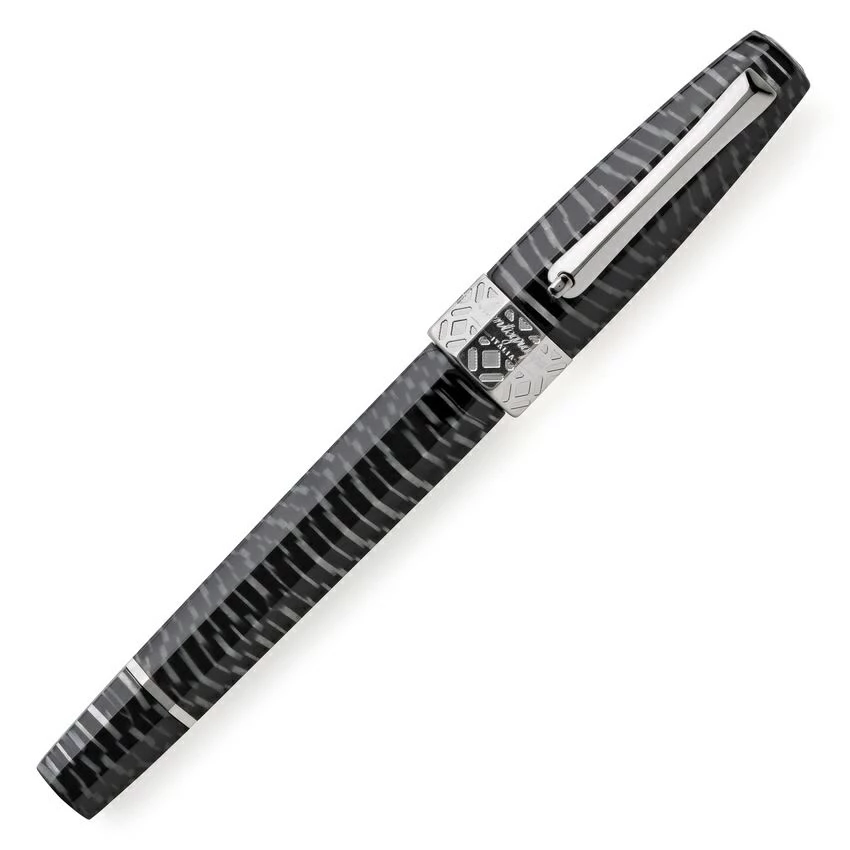 Montegrappa Extra Otto Zebra Fountain Pen, black/white, M nib