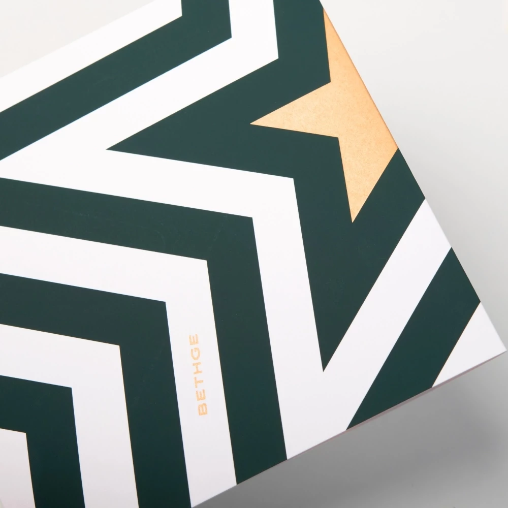Christmas card golden star